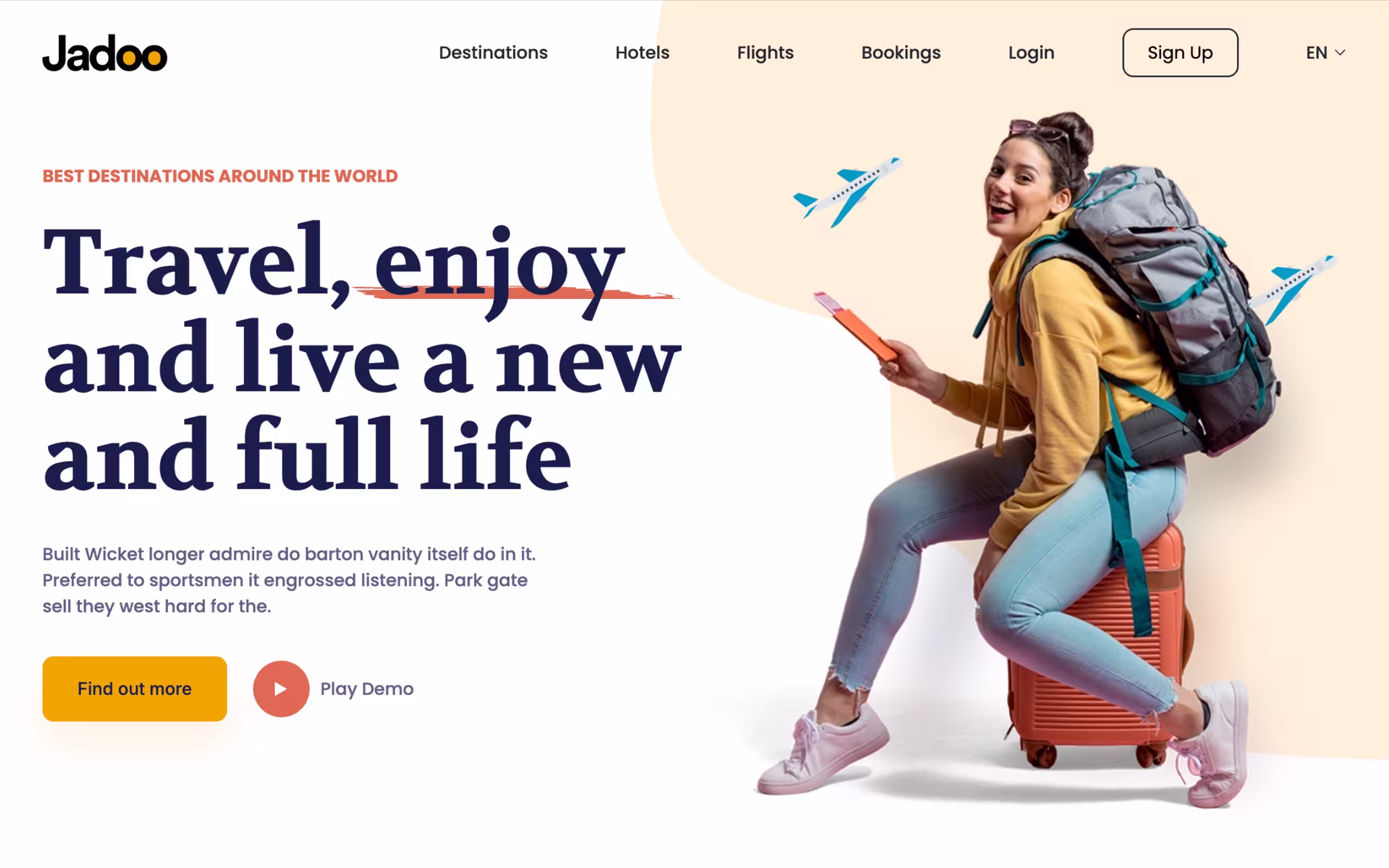Jadoo Landing Page